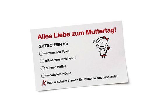 Caritas-Aktion 'Schenken mit Sinn' zum Muttertag / shop.caritas.at
