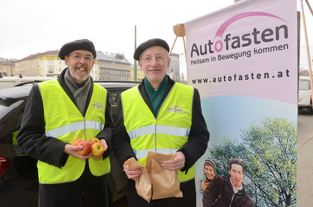 Aktion zum Autofasten mit Hansj?rg Lein, Franz Scharl