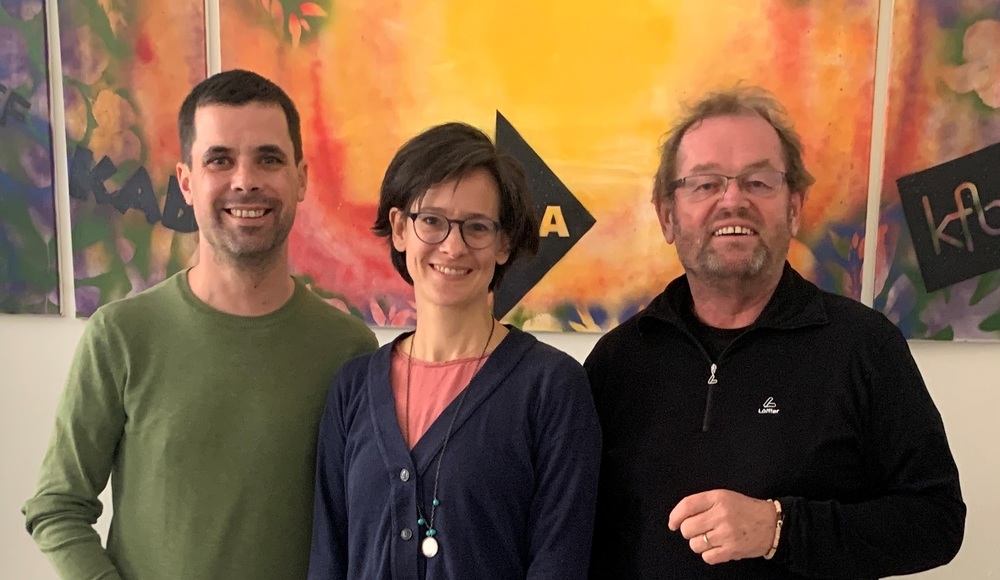 v.l.: Thomas Immervoll, Katharina Renner, Ferdinand Kaineder / KAÖ Katholische Aktion begrüßt Ernennung Grünwidls zum Administrator