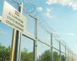 Ungarischer Grenzzaun zu Serbien