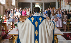 Gottesdienst in der Tiroler Pfarre Ampass