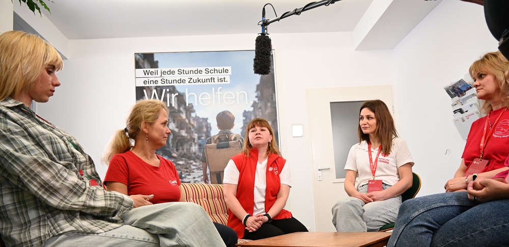 Mitarbeiterinnen der Caritas-Spes Ukraine bei Besuch in Wien / kathpress / Pernsteiner Caritas-Spes Ukraine: Solidarität aus Österreich spendet Hoffnung