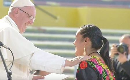 Papst beim Jugendtreffen in Morelia / ctv