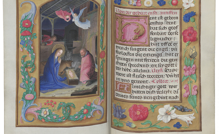 Christi Geburt: Hortulus Anime (Seelengärtlein) (dt.), Flandern (Simon Bening und Atelier), zw. 1510 und 1524 / Zeutschel Omiscan 12 / Österreichische Nationalbibliothek