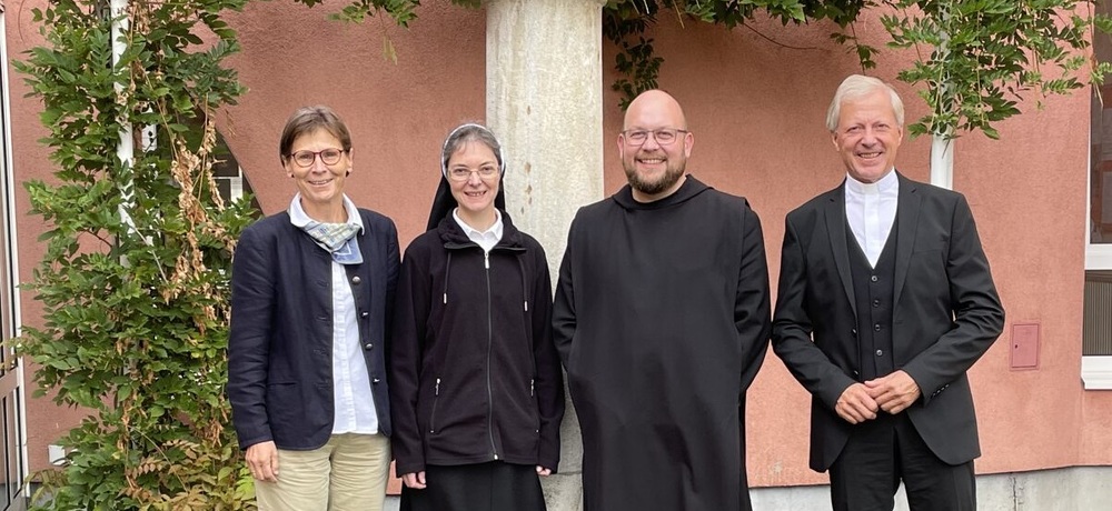 Sr. Christine Rod, Sr. Andrea Starz, P. Marian Kollmann, Dompropst Engelbert Guggenberger / Barbara Pecoler/Stift St. Paul