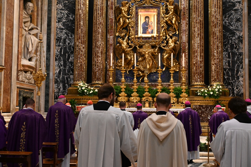 Gebet für den Papst in Santa Maria Maggiore - Ad-limina-Besuch der Ö. Bischofskonferenz / Kathpress/Paul Wuthe Gebet für den Papst in Santa Maria Maggiore - Ad-limina-Besuch der Ö. Bischofskonferenz