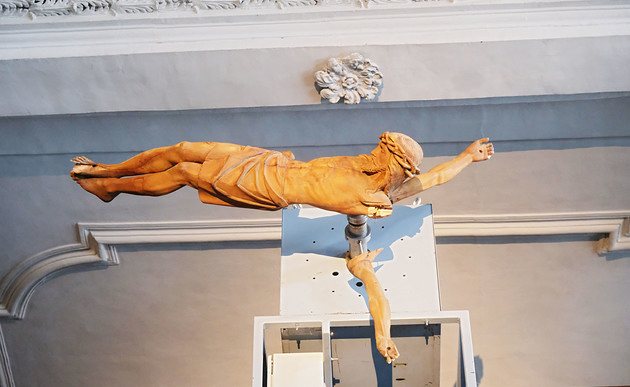 Installation 'Your Personal Jesus' von Manfred Erjautz in der Innsbrucker Spitalskirche / Diözese Innsbruck