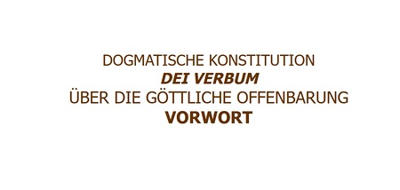 Stichwort: Konzilsdokument 'Dei Verbum'