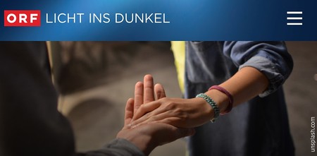 Der Verein unterstützt Österreichs Familien und behinderte Menschen in Not, etwa durch Unterstützung von Projekten der Caritas Österreich und der Diakonie Österreich, Screenshot, 24. November 2021
